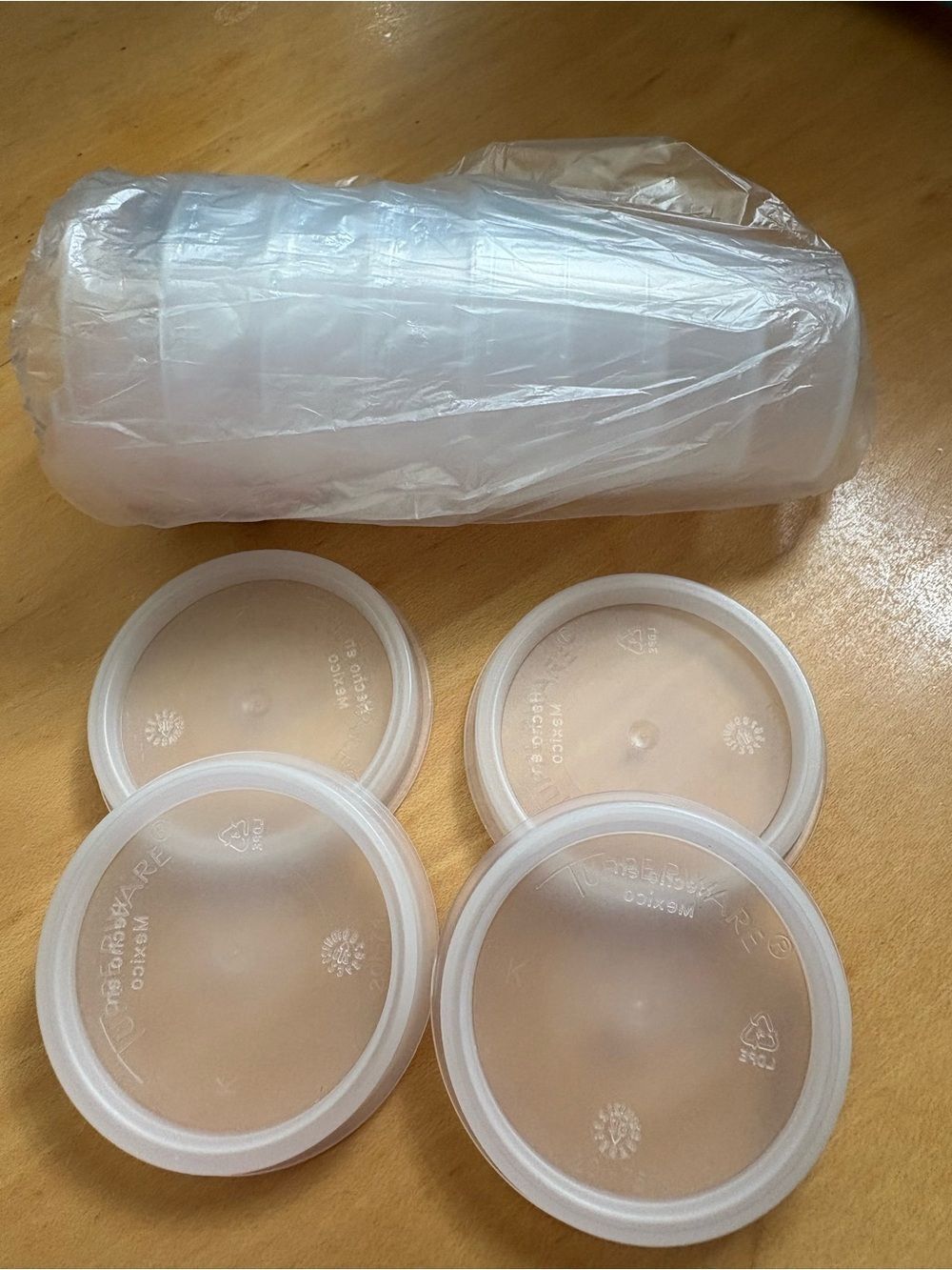 NWT Tupperware Clear Midgets -Set of 4